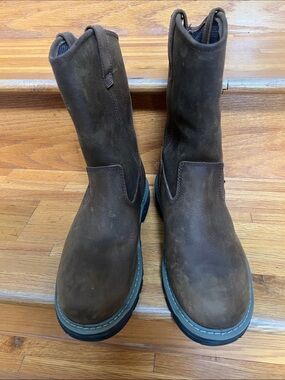Wolverine Dark Brown Pull-On Work Boots